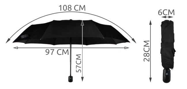 Skládací deštník 110 cm
