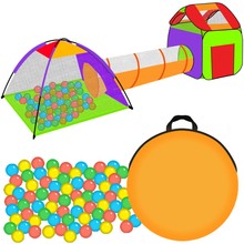 Tent for children HOUSE + tunnel + 200 balls
