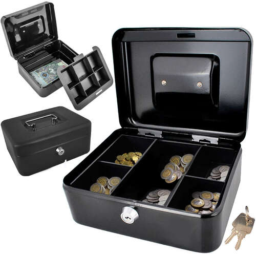 Cashbox 3 Barvy Moneybox Ukládání Money Sparkassette Nové # 822