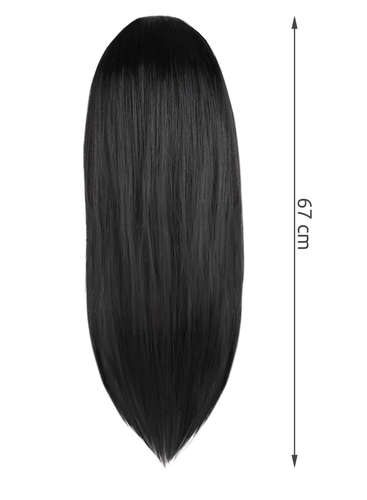 Černá dlouhá dámská paruka P14833