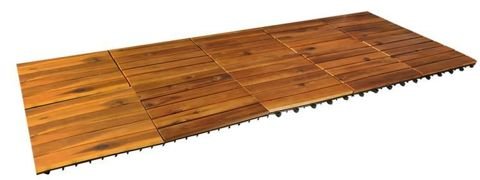 Dřevěné dlaždice 30x30cm - sada 10 ks