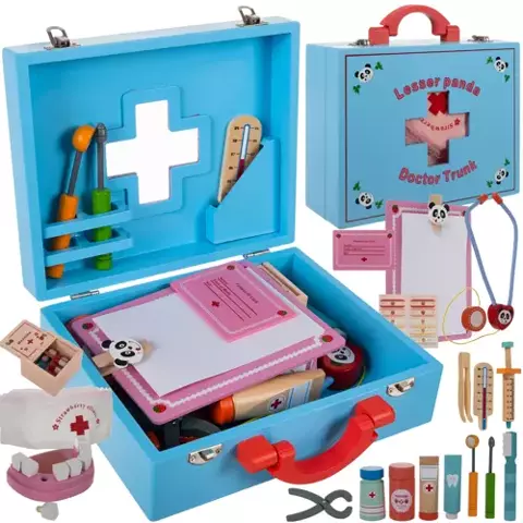 Malý lékařský set - dřevěný Kruzzel 19869