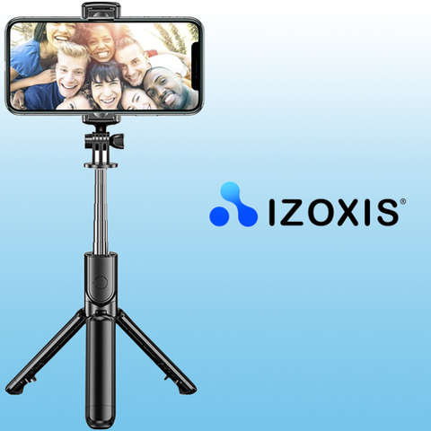 Selfie tyč / stativ + dálkový ovladač Izoxis 21234