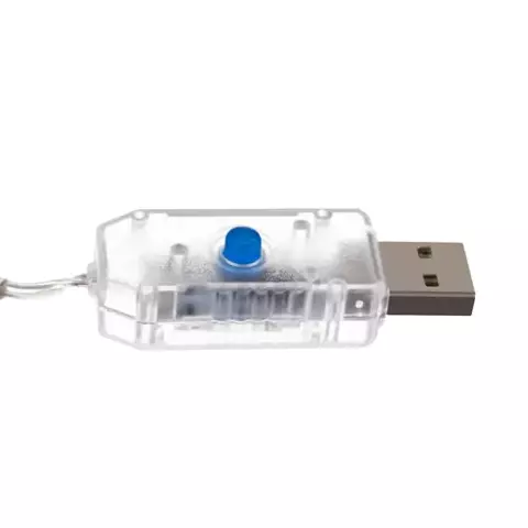 Světelná závora 138 LED USB - studená bílá KŚ19752