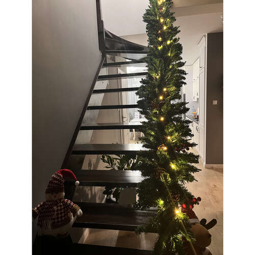 Věnec na vánoční stromeček 2,7 m HQ se světly Ruhhy 22325