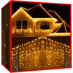 Vánoční osvětlení - rampouchy 300 LED teplá bílá 31V