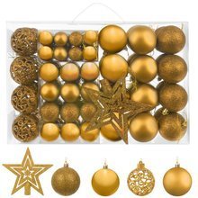 Christmas balls set of 100 pcs + golden star