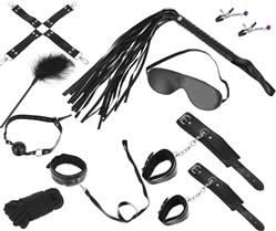 Erotic accessories - set - black