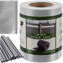Fencing tape 19cmx35m 450g/m2 gray 23697