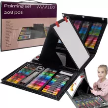 Painting set in a suitcase - 208 pcs Maaleo 21645