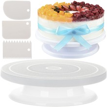 Rotating plate + 3 spatulas for cake decoration