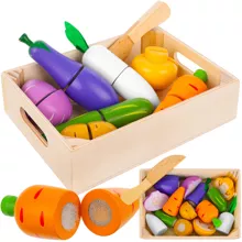 Wooden fruits and vegetables cutting set Z23543