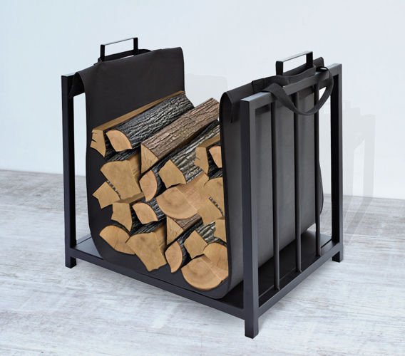 Kaminer Holder Wood Container For A Fireplace 4164