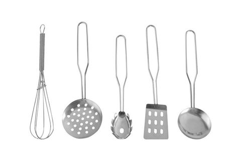 <p> Large Metal Pots Frying Pan Spoons for Children x13 9438 </p>