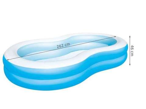 BESTWAY 54117 inflatable pool 262x157x46cm