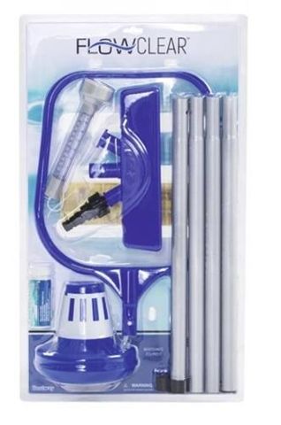 Bestway 58195 Flowclear accessory set for pool maintenance including Venturi suction accessories 9894