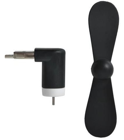 Black micro USB fan