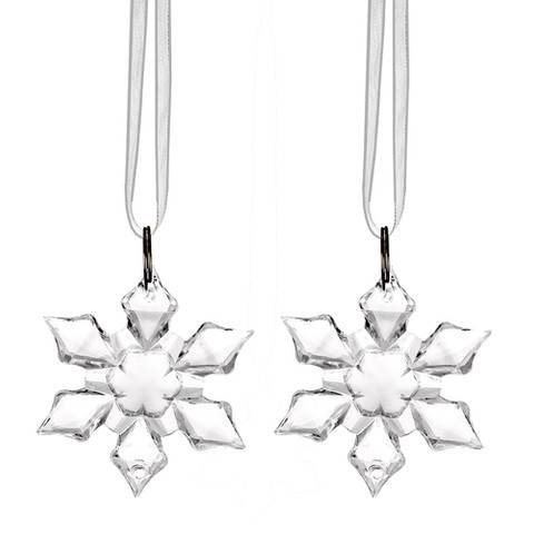 Christmas balls / pendants - snowflakes - 2 pcs.