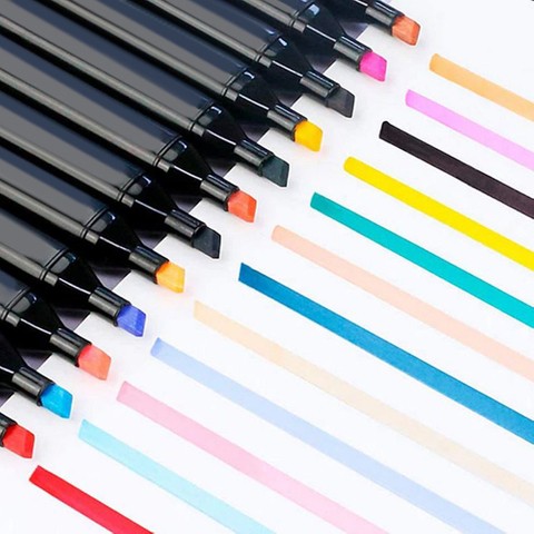 Double-sided markers / pens - set of 40 pcs