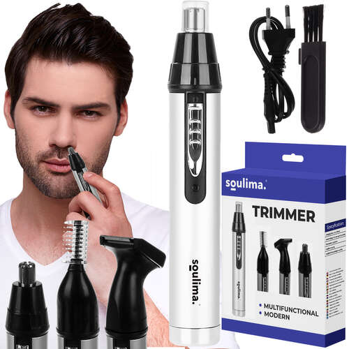 Ear and stubble nose trimmer
