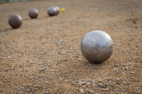 GAME BOULE • 6 balls • case • perfect for active leisure • petanque can be played on any flat surface • various engraved patterns • #1172