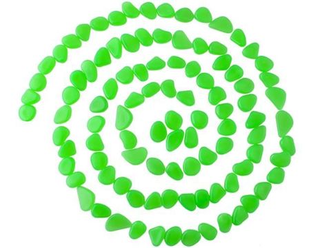 Glowing stones - 100pcs green set