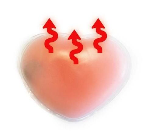 HAND AND BODY HEATER • heart • no harmful chemicals • safe • reusable • just bend the plate in the middle • ideal for winter • #905
