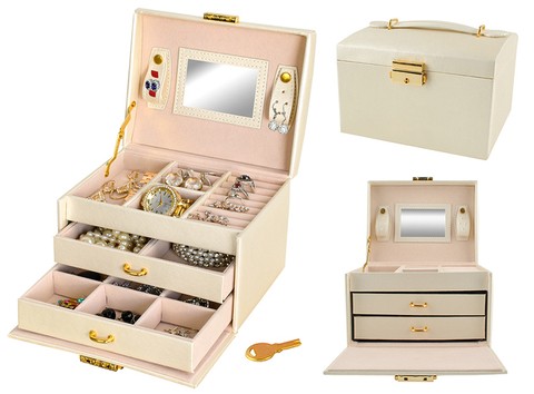 Jewelry box/case - beige