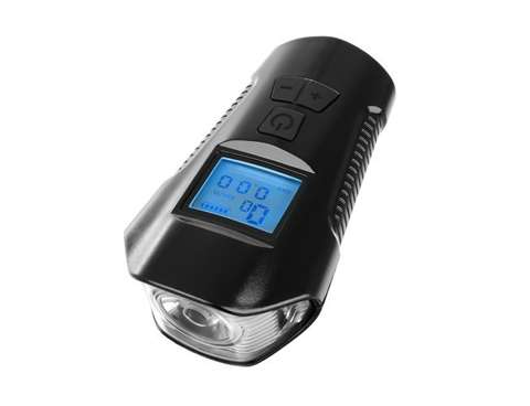 LED bicycle lamp with a counter