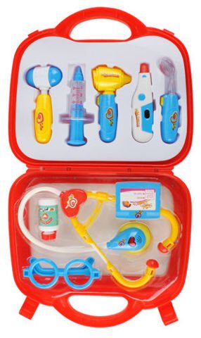 Little Doctor Playset Hospital Educational Toy For Kids 10 Elements with Suitcase 6118