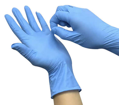 Nitrile gloves 100 pcs. S - blue