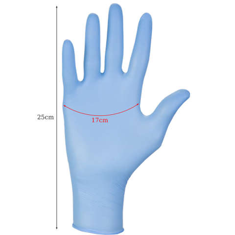 Nitrile gloves 100 pcs. S - blue