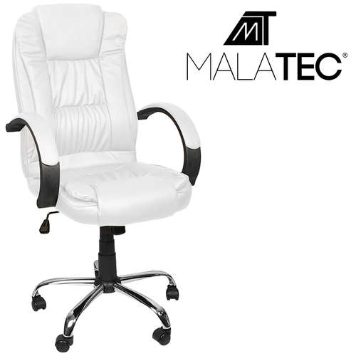 Office armchair eco leather - beige MALATEC