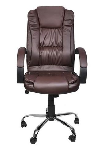 Office armchair eco leather - brown MALATEC