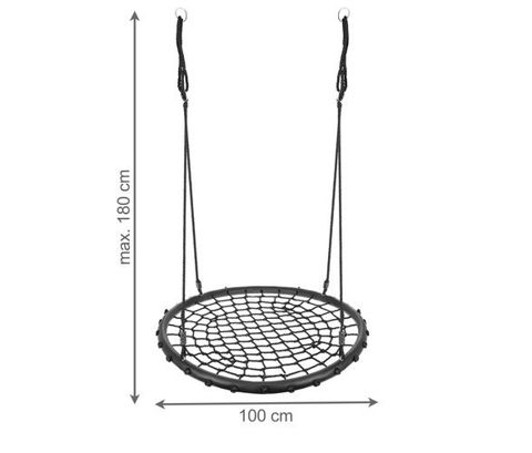 Plate swing Nest swing for children and adults O100 cm 9966
