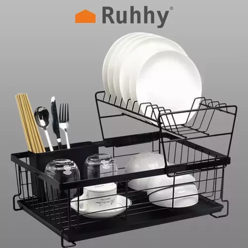 Ruhhy 19163 two-level dish drainer