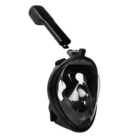 S / M full-face snorkeling mask black