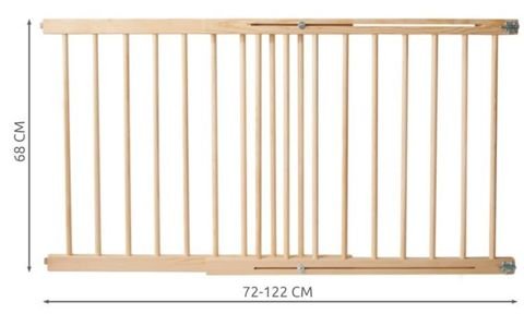 Security gate for doors 72-122 cm
