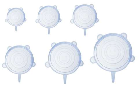 Silicone lids - set of 6
