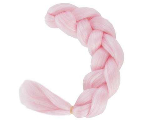 Synthetic hair braids - pink
