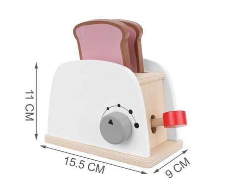 Toy wooden toaster