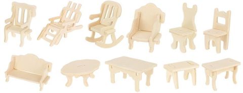 Wooden Furniture for the Dollhouse 34 Furniture DIY 9423