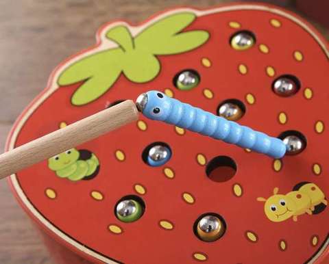 Wooden strawberry game
