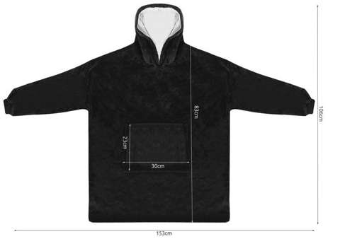 XXL sweatshirt - black blanket
