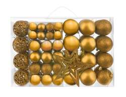 Christmas balls set of 100 pcs + golden star