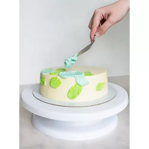 Plateau tournant + 3 spatules pour décoration de gâteaux