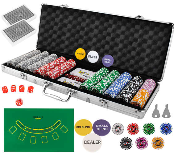 Poker - un ensemble de 500 jetons dans une valise HQ