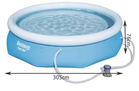 Erweiterbarer Pool 305x76cm - BESTWAY 20in1 Set