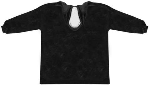 XXL-Sweatshirt - schwarze Decke