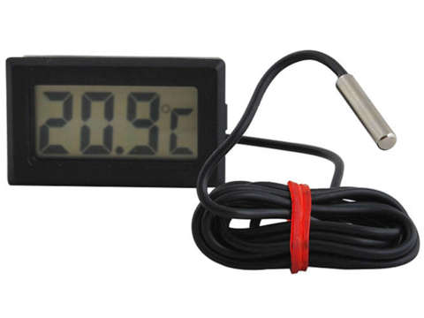 LCD termometras šaldytuvui su zondu